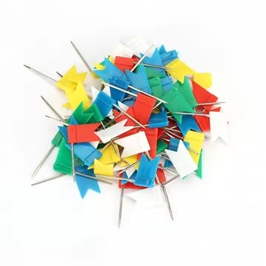 Chinchetas de metal coloridas Uso de oficina Tipo de chincheta para aviso Mapa de tablero de corcho - Product Image 6