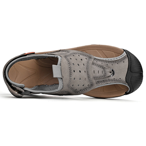 Nuevas <span class=keywords><strong>Sandalias</strong></span> de Cuero con Punta de Seguridad para Hombre, Tallas 38-46, Antideslizantes, para <span class=keywords><strong>Montaña</strong></span>, Escalada, Verano, Alta Calidad, Marca Personalizable - Product Image 4
