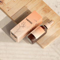 Flacon compte-gouttes pour sérum pour les yeux personnalisé, boîte en papier blanc pour la vente en gros de cosmétiques