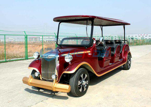 รถกอล์ฟไฟฟ้าคลาสสิกโบราณได้รับการรับรองมาตรฐาน CE / รถยนต์ไฟฟ้าคลาสสิกพรีเมียมสไตล์วินเทจ / รถกอล์ฟหรูหรา 4 ที่นั่ง ใช้พลังงานจากแบตเตอรี่ - Product Image 5