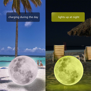 Usine vente en gros, boule de <span class=keywords><strong>piscine</strong></span> solaire LED, lumières pliables, lampe d'atmosphère extérieure, lampe de lune, lampe de jardin, lampe solaire gonflable - Product Image 3