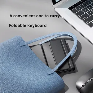 Nouveau clavier sans fil portable en plastique, clavier optique pliable pour ordinateur de bureau, téléphone, ordinateur portable - Product Image 3