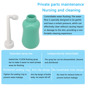 Portable <strong>Handheld</strong> <strong>Bidet</strong> Toilet Spray Bottle Discount <strong>Plastic</strong> Peri Bottle for Mom's Bathroom Cleaning Travel-Friendly - Product Image 4