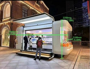 Thực phẩm Trailer với máy làm kem tủ lạnh cho món tráng miệng uống kinh doanh thực phẩm Châu Âu Trailer - Product Image 2