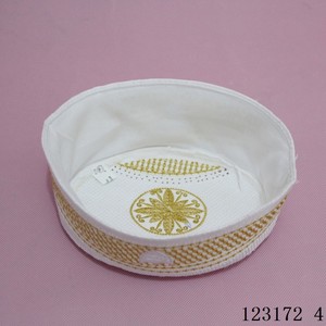 Gorro de oración musulmán Hui de nuevo diseño con bordado de hilo dorado, estilo distintivo, adecuado para uso en exteriores - Product Image 4