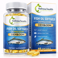 Complément alimentaire en capsules d'huile de poisson végétalienne riche en oméga-3 pour le bien-être immunitaire quotidien, l'énergie et la concentration (OEM)