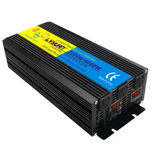 Cargador de batería Lvyuan UPS 12vdc a 220vac inversor 1500W 12V 24V DC inversor de onda sinusoidal pura con cargador de CA