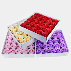 Flores Artificiales de Jabón, Rosas de Cinco Capas, Ramos de Flores Grandes, Cajas de Regalo, Arreglos Florales, Suministros para Floristas - Product Image 1