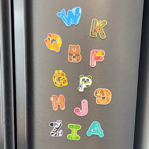 Adesivi per frigorifero magnetici morbidi transfrontalieri giocattoli da disegno cognitivo alfanumerico per bambini giocattoli Puzzle per asilo - Product Image 4