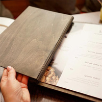 Porte-documents de luxe personnalisé en laine avec couverture en laine, style dessin animé, durable, pour cadeaux de bienvenue, restaurants, hôtels, vins