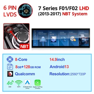 Navihua Car Upgrade 14.9inch 3K Android Car Radio GPS Navigation Multimedia Carplay for BMW 7 Series F01 F02 NBT EVO 2009 2017 - Product Image 1