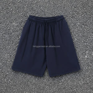 Pantalones Cortos Deportivos Personalizados para Hombre, Cintura Elástica con Cordón, para Entrenamiento en el Gimnasio, 100% Algodón - Product Image 2