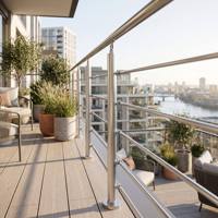 XYF METAL Balustrades et rampes en aluminium trempé de style moderne pour terrasses, balcons, escaliers et clôtures de maison - Usine