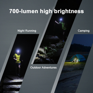 USB-C rechargeable lithium-ion triple LED IP66 étanche <span class=keywords><strong>lampe</strong></span> <span class=keywords><strong>frontale</strong></span> portable <span class=keywords><strong>pour</strong></span> les sports de plein air et la course sur sentier - Product Image 2