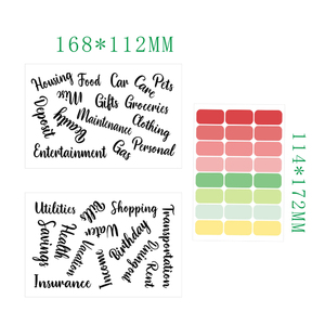 Agenda in Pelle PU Personalizzata con Cerniera, Libro per Budget e Pianificazione Finanziaria A6, Raccoglitore per Sfida di Risparmio con Adesivi Francesi - Product Image 4