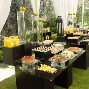 TCG tùy biến chuyên nghiệp <span class=keywords><strong>Acrylic</strong></span> bánh/khách sạn Pastry hiển thị trường hợp bánh donut cupcakes đứng hiển thị thực phẩm đứng - Product Image 4