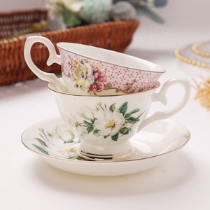 Juego de Taza y Platillo de Cerámica de Porcelana, Estilo Europeo, Juego de Tazas de Té Vintage Royal <span class=keywords><strong>Albert</strong></span>, Regalos Empresariales - Product Image 3
