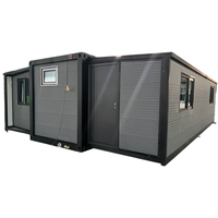 Maison conteneur extensible 4 chambres pour grande famille, entièrement équipée de plomberie et d'électricité, certifiée CE, avec pièces de rechange gratuites, prête à être expédiée