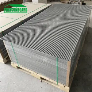 Placa de cimento reforçada de fibra, placa de parede externa placa de parede de cimento 4mm