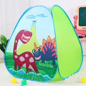 I bambini al coperto per bambini giocano a Tunnel tenda giocattolo gioco casa di plastica palla di mare i bambini giocano tenda con Tunnel dinosauro tenda