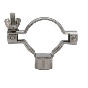 Hochwertiger SS304 Edelstahl-Tischrohrhalter mit G1/<span class=keywords><strong>2</strong></span>\"-Anschluss, Sanitär-Rohraufhänger, glatt, <span class=keywords><strong>3</strong></span>/4\"-6\", Gießtechnik - Product Image 4