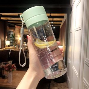 Large Capacity Leak-Proof Advertising Cup Reusable Travel Cup Double Wall Drink Bottle Kids Drinking Plastic Bottle