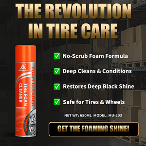 Nettoyant Mousse Pneus Sans Effort 650ML – Élimine la Poussière de Frein, Restaure la Noirceur, Sûr pour le Caoutchouc, Entretien des Roues - Product Image 5