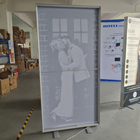 Affichage lumineux en tissu pour stand d'exposition, affichage en vitrine, publicité en magasin avec solution d'affichage modulaire