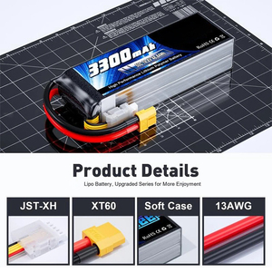 4S Drone Battery 14.8V 3300mAh 50C With XT60 Plug for RC Car RC Helicopters Trucks RC Model Parts 9060100 402030 4S 3300mAh <b>Dron</b> - Product Image 1