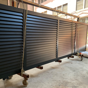 <span class=keywords><strong>ประตู</strong></span>และรั้วอลูมิเนียมแบบปรับแต่งได้ประตู<span class=keywords><strong>เลื่อน</strong></span>ที่ทันสมัยสำหรับหลาด้านหน้า - Product Image 1