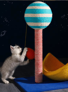 Árbol rascador clásico y sostenible para gatos, muebles de madera para mascotas, torre rascadora para gatos, venta al por mayor - Product Image 3