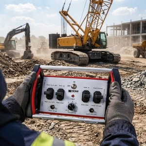 NOMI Heavy-Duty Hydraulic <b>Wireless</b> <b>Transmitter</b> Receiver Rechargeable Battery 500m Control Distance 4-Button for Mobile Excavator - Product Image 1