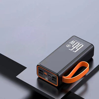 Meilleure vente d'usine de banque de puissance intelligente 50000mAh avec une lumière forte 22.5W charge Super rapide banque de puissance de camping de voyage en plein air