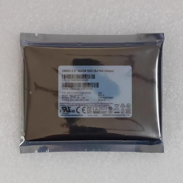 HORNG SHING Solid state drive Used MZ7KH960HAJR-00005 PM883 2.5 3.84T SATA 6Gb/s 550/520MB/s SSD