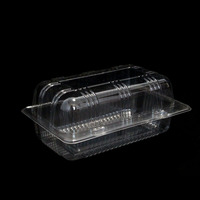Conteneur transparent Croissant Macaron Pâtisserie Gâteau Emballage Récipient En Plastique À Clapet Froid Dessert Boîte Alimentaire