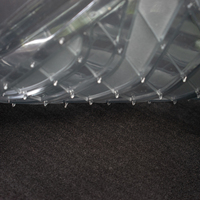 3-teilige PVC Transparente Bodenmatten 2mm Dick Hochbelastbar für Auto/LKW/Van/SUV Allwetterschutz Universelle Passform Individuelles Logo