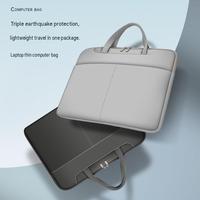 Waterproof Canvas Laptop Bag Business Briefcase Portable Soft Zipper Unisex Leisure Carbon Fibre Leather Briefcase For Men