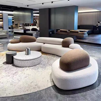 Juego de Muebles para Interiores, Mesa de Centro, Muebles de Madera para Salón, Sofá Cama con Estructura de Madera para Habitación de Hotel, Sofá Desmontable para Sala de Estar