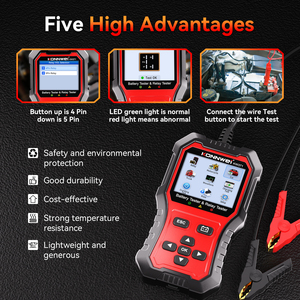 Probador de Baterías de Litio Konnwei KW371, Probador de Relés, Herramientas de Diagnóstico Automotriz, Analizador de Baterías de Auto de 12V y 24V, EFB <span class=keywords><strong>AGM</strong></span> - Product Image 5
