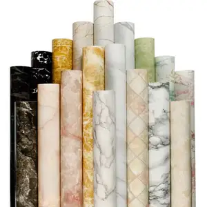 Stock de papel tapiz 3d para restaurante, material decorativo de mármol alternativa