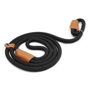 Correa Ajustable para Perro, Cadena en P, Resistente y Duradera, con Empalme de Cuero, 135 cm, Nailon Trenzado, para Perros Medianos y Grandes - Product Image 6