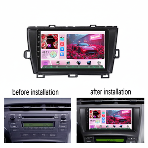 Pantalla para Auto Jiawell de 9 Pulgadas Compatible con Carplay y Android Auto, Navegación GPS, Cámara FM, Reproductor de DVD para <span class=keywords><strong>Toyota</strong></span> <span class=keywords><strong>Prius</strong></span> 2009-2015 - Product Image 6