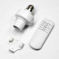 Minuteur intelligent E27 pour support de lampe PC AC 110V avec télécommande sans fil, heures réglables, pour lumières de chambre, bureau, salle de bain - Garantie 1 an