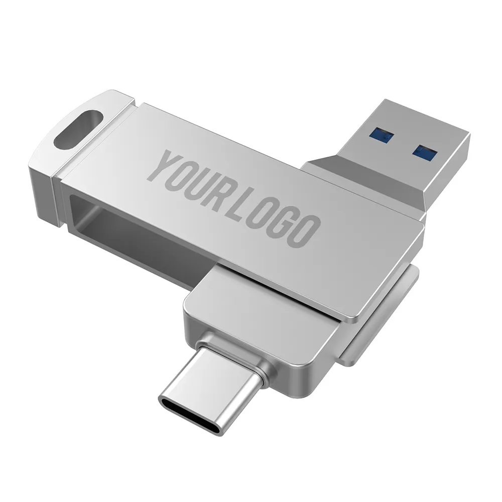 جودة عالية وسرعة عالية Usb محرك فلاش 2 blistter التعبئة والتغليف لقرص USB Stick Type C