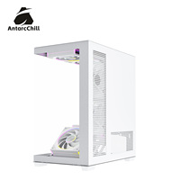 AntarcChill White Mid Tower Dual Compartment PC Case Support MATX ITX 240 Radiator USB 3.0 Wholesale