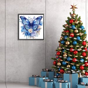 30*30 Diy 5d لوحة خاصة على شكل زهرة فراشة ماسية بواسطة مجموعات الأرقام لوحات تطريز ماسية صور حرفية فنية - Product Image 4