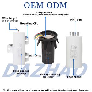Конденсатор для электродвигателя DAZHAO CBB60, 40 мкФ, 450 В переменного тока, пластиковый диэлектрик - Product Image 3