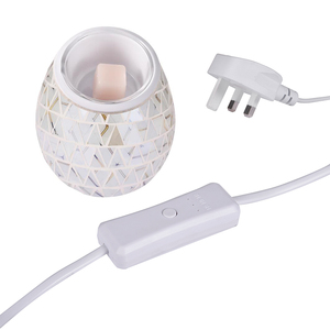 Factory Outlet Unique Electric Mosaic Glass Candle Wax Melter <strong>Scented</strong> <strong>Oil</strong> <strong>Burner</strong> for Home Fragrance - Product Image 6