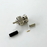 Connecteur coaxial mâle étanche 50 ohms DC-4 GHz RF à sertir BNC pour câble RG316