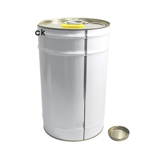 Cubo de tambor de metal de tamaño personalizado de 30 litros de nuevo estilo Popular para estaño de patrón redondo de aceite de gasolina de agua-Opción económica - Product Image 1
